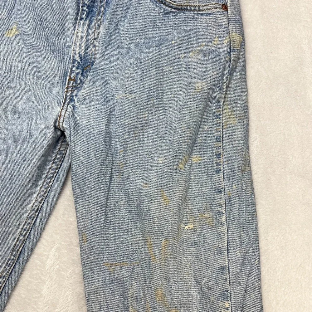 Levi's 505 Straight Leg Jeans Men's Blue Denim Cotton Pockets Zip‎ Fly - 32X29.5